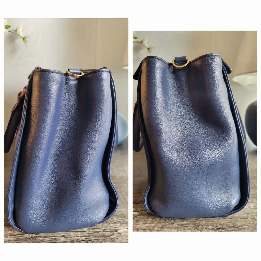 MCM Blue saffiano leather 2way bag - Picture 4 of 12